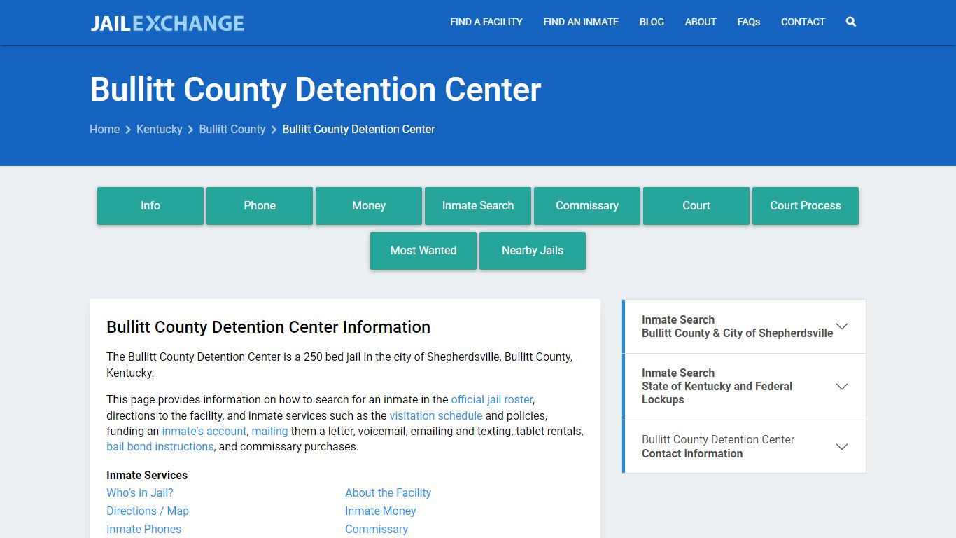 Inmate Visitation - Bullitt County Detention Center, KY - Jail Exchange